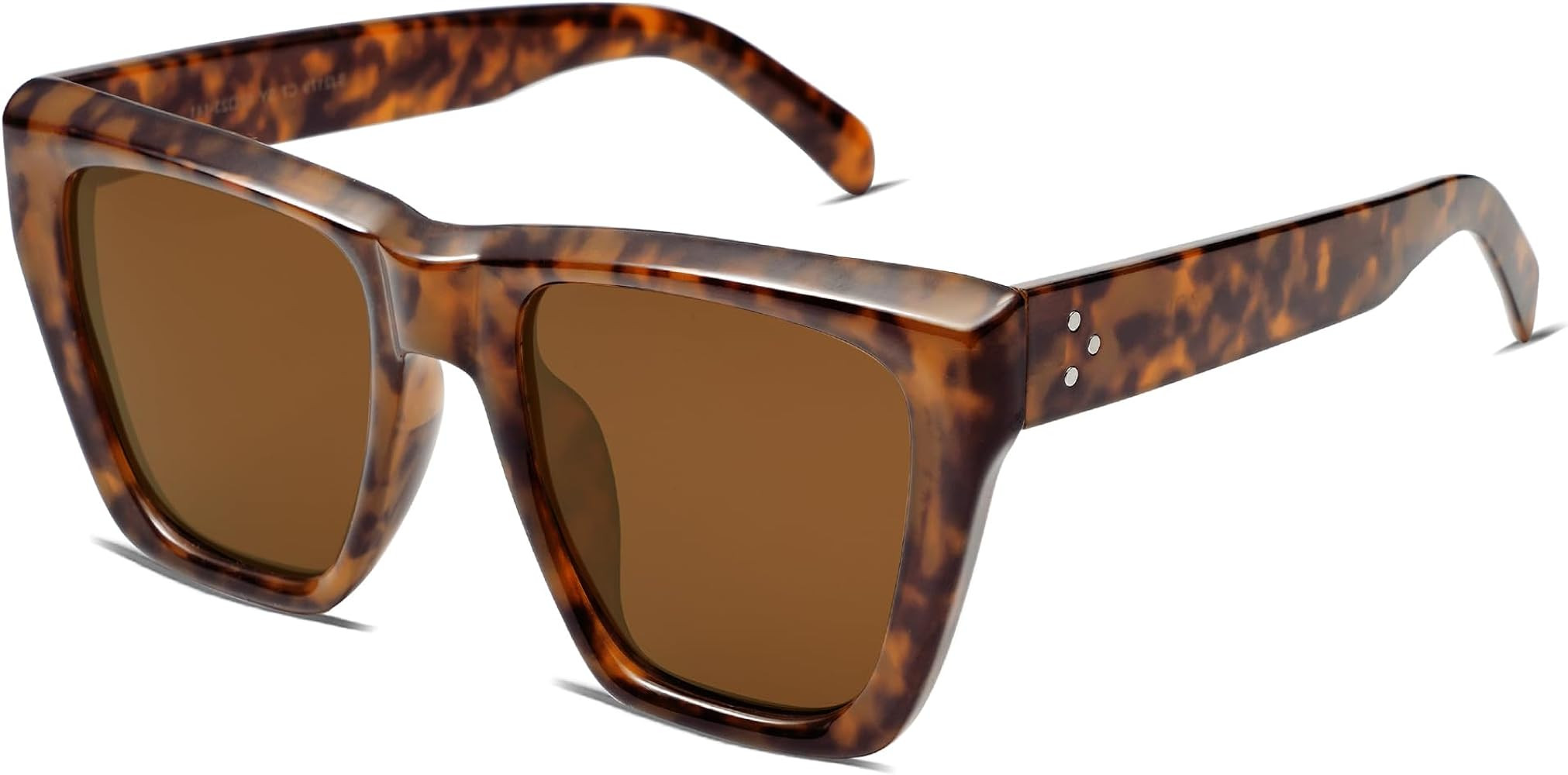 SOJOS Vintage Oversized Square Cat Eye Polarized Sunglasses for Women Trendy Fashion Cateye Style... | Amazon (US)