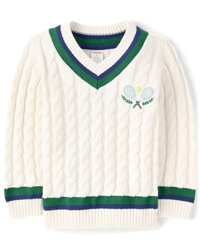 Gymboree,Boys,and Toddler Long Sleeve V-Neck Pullover Sweater,H/T Grey Club,3 Years | Amazon (US)