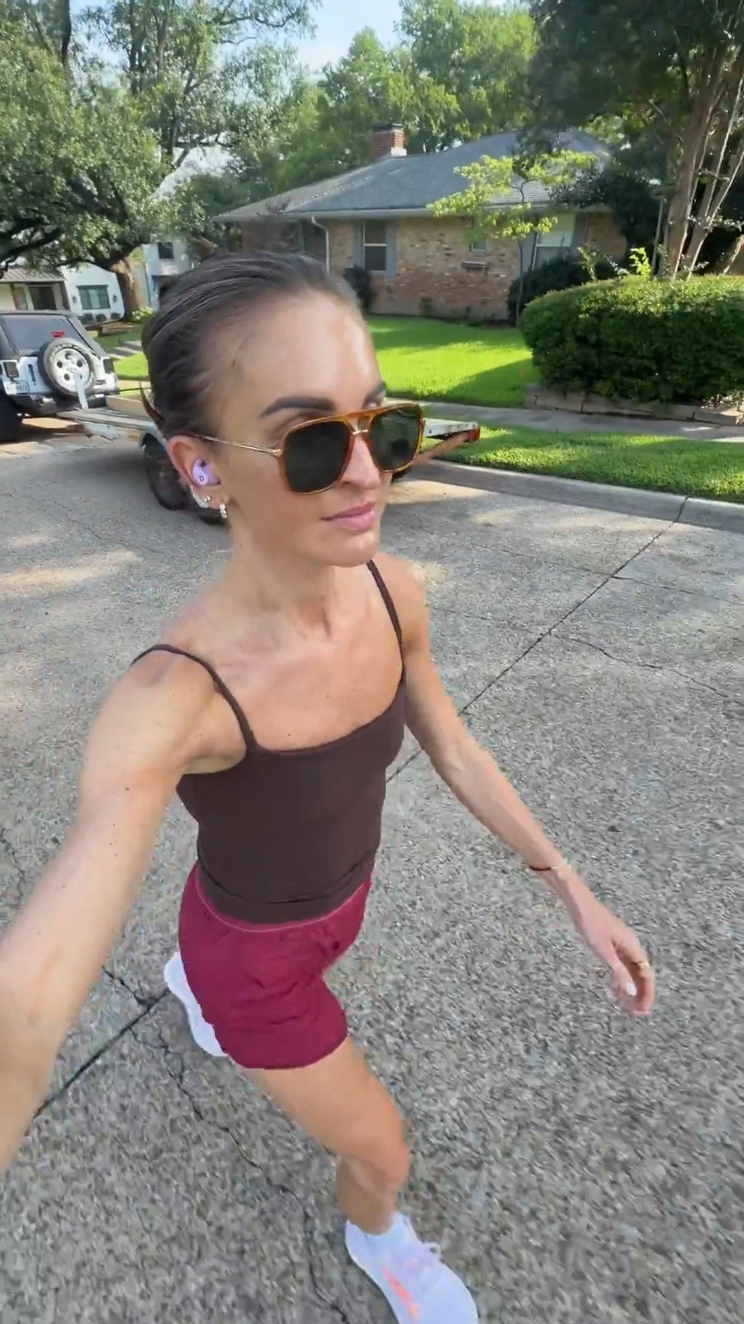 Always love a daily walk! 💗 obsessed with the lightweight material and flattering cut of this exercise skirt! 🙌🏼

#LTKootd #LTKmomlife