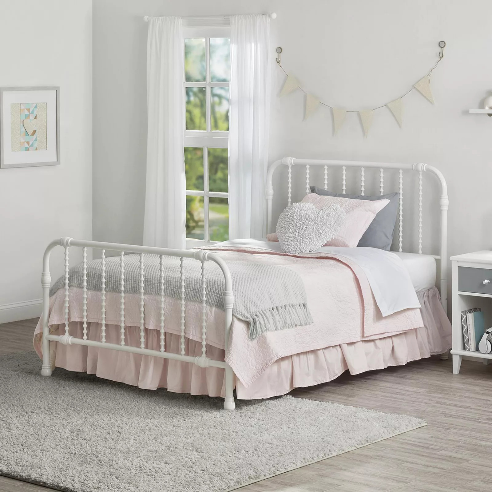 Girls Little Seeds Monarch Hill Wren Full-Size Metal Bed, White | Kohl's