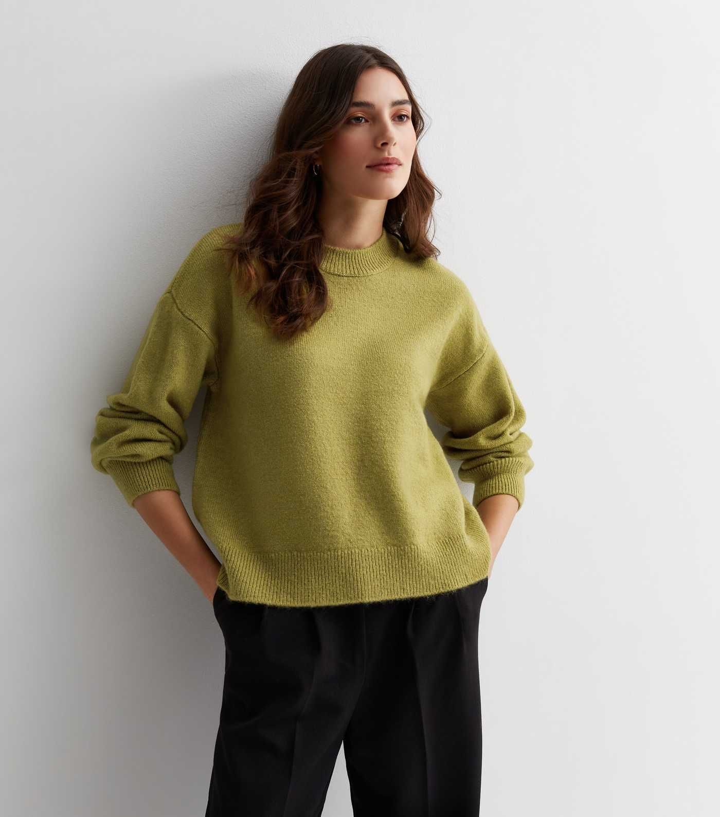 Light Green Knit Crew Neck Jumper
						
						Add to Saved Items
						Remove from Saved Items | New Look (UK)