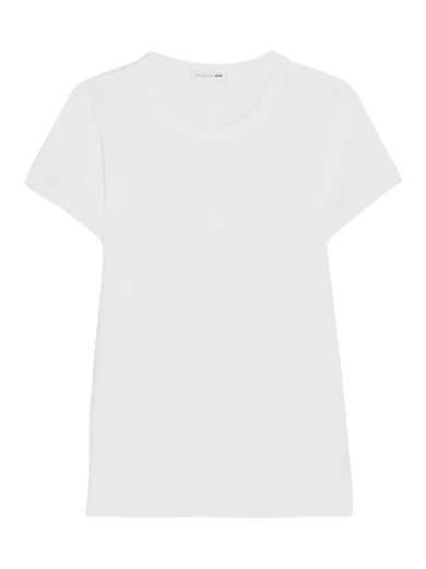 rag & bone - The Tee Slub Cotton-jersey T-shirt - White | NET-A-PORTER (US)
