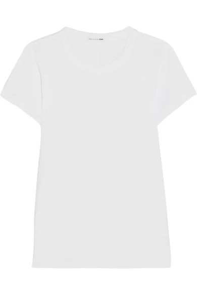 rag & bone - The Tee Slub Cotton-jersey T-shirt - White | NET-A-PORTER (US)