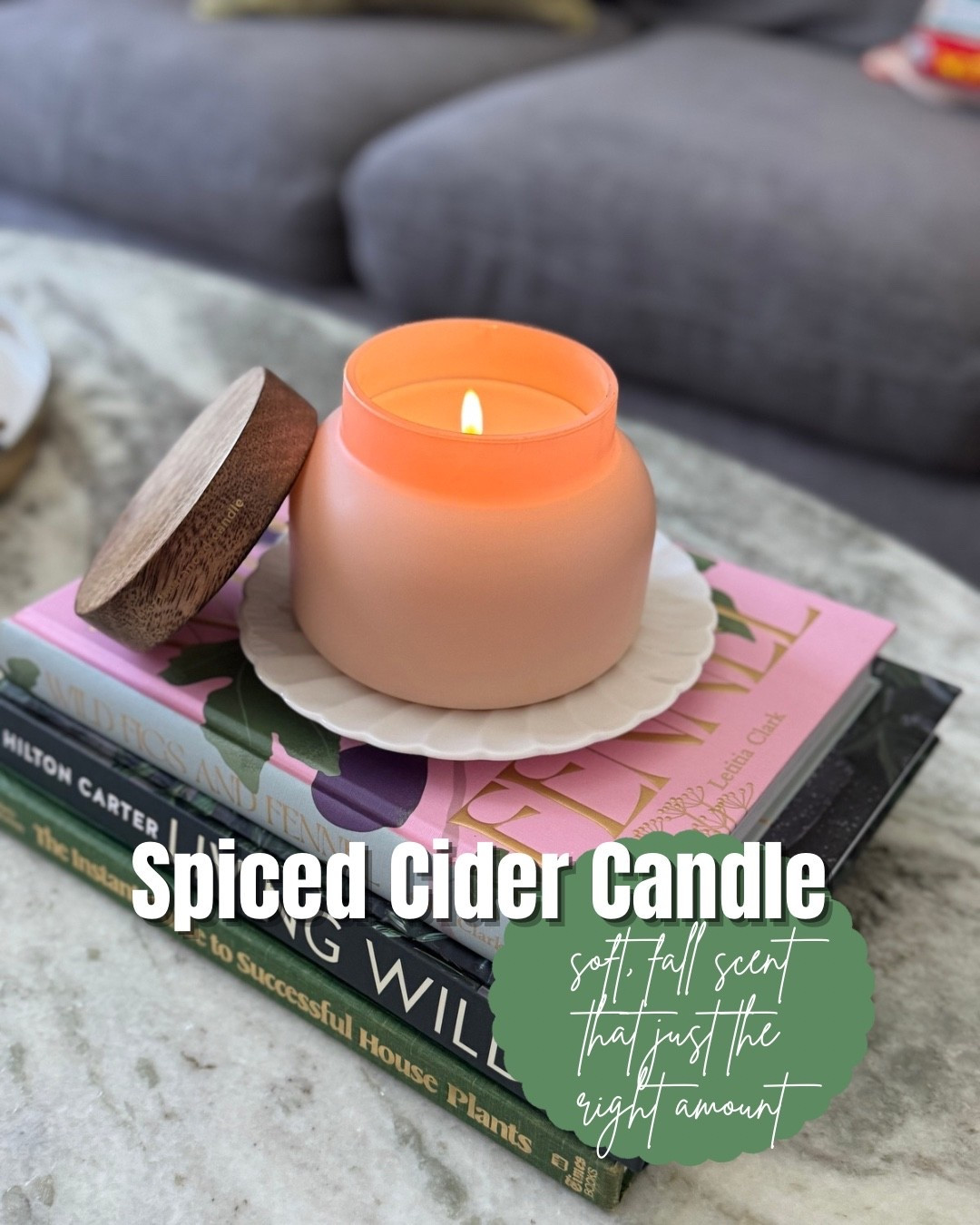 this candle is the perfect amount of scent. my house smells like fall but is not overpowering 

#fallscent #anthropolgie #spicedcider 

#LTKSeasonal #LTKHome