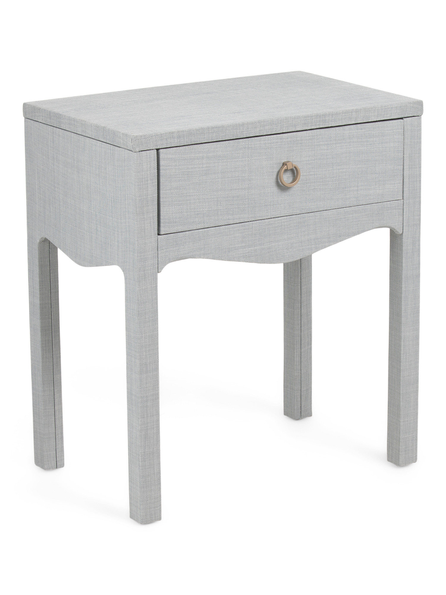 23x26 Linen Wrapped Swoop Side Table | TJ Maxx