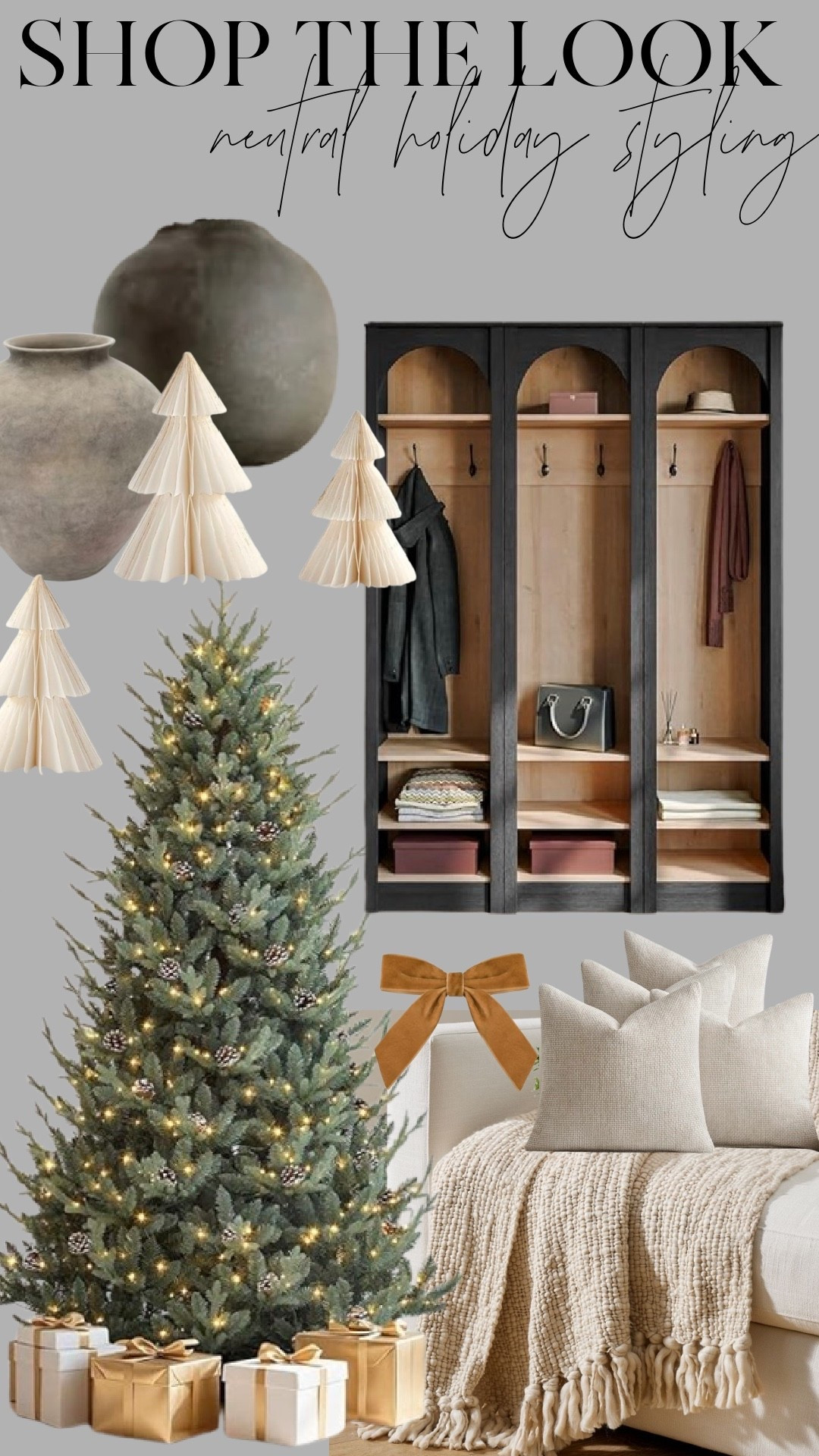 Neutral holiday styling, shopped 🤍
I’m leaning into soft textures, warm neutrals, and timeless pieces this season—nothing fussy, just cozy and calm. From sculptural vases and paper trees to a full, classic tree and layered pillows, these are the pieces I’d use year after year.
Tap to shop the look and recreate this cozy holiday feel in your own home.

#LTKHome #LTKHoliday #LTKSeasonal