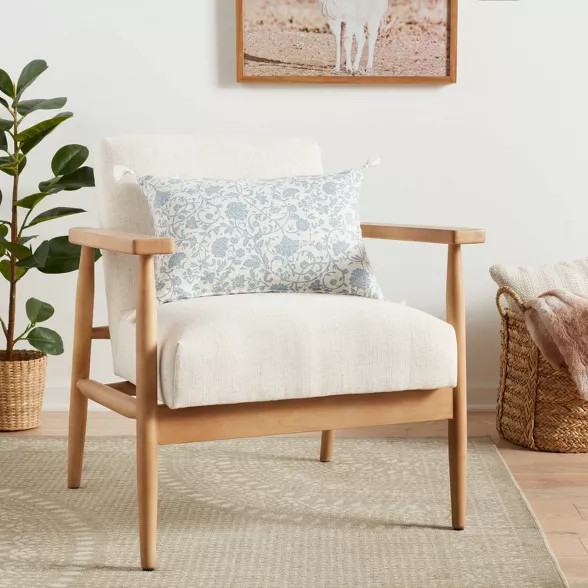 Floral Printed Reversible Lumbar Throw Pillow - Threshold™ | Target