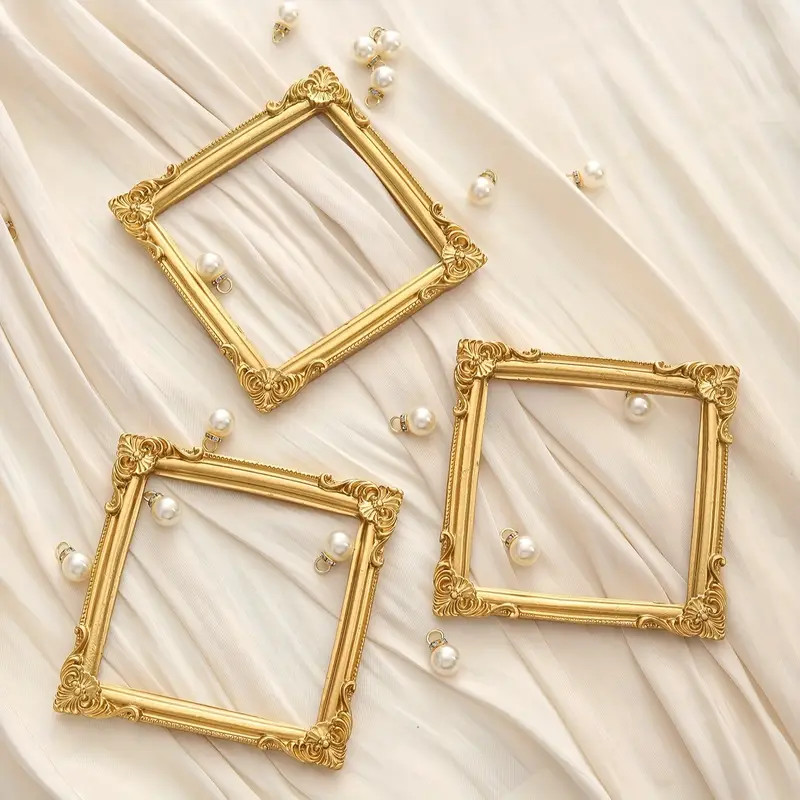 1pc Mini Golden Floral Pattern Frame, Creative Decorative Frame For Home Decor | Temu Affiliate Program