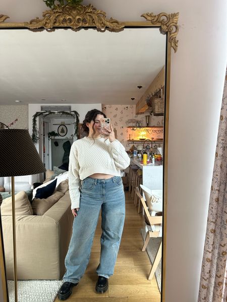 In love with the cropped white sweater from aritzia! It’s is comfortable and perfect for the winter! I am warm but still feel put together and cute!

#LTKstyletip #LTKmidsize #LTKMostLoved