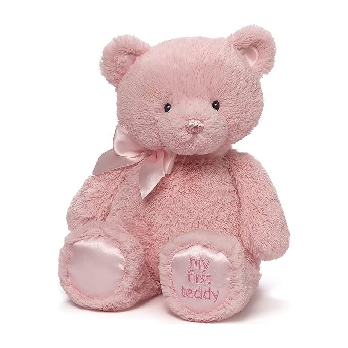 Baby GUND My First Teddy Bear Stuffed Animal Plush, Pink, 15" | Amazon (US)