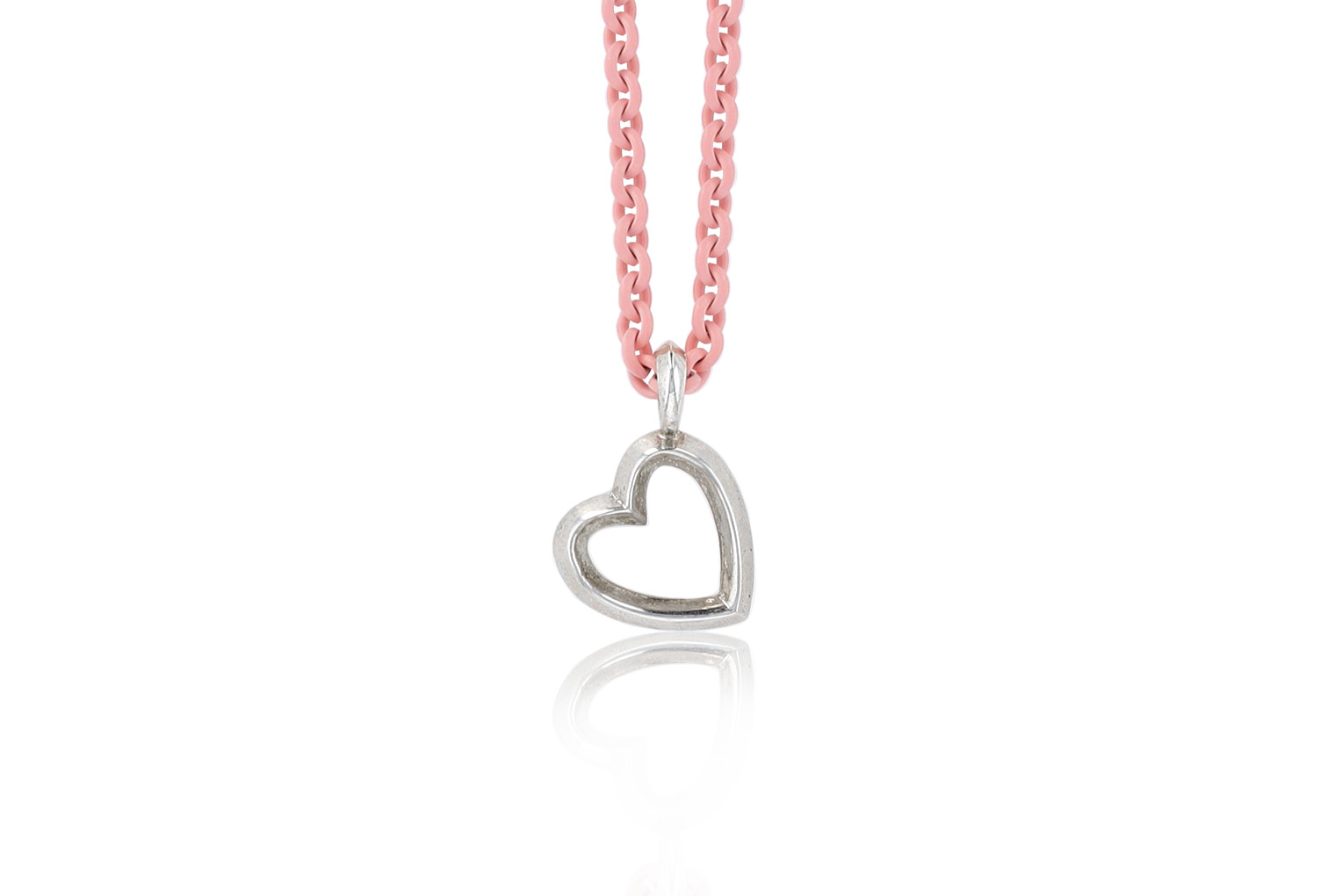 Love is Love Pendant | Beveled Heart Pendant | Mignon Faget | Mignon Faget