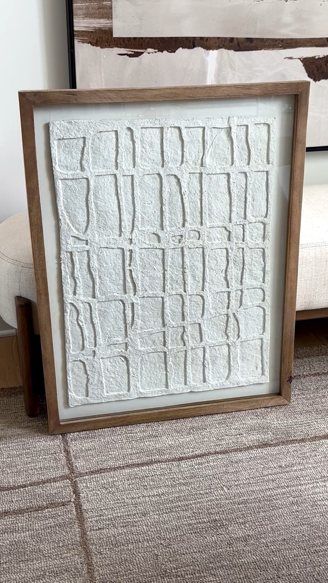 24 c 36 framed modern plaster art. Gorgeous and heavy!
@TJ Maxx @Marshalls

#LTKHome #LTKSaleAlert