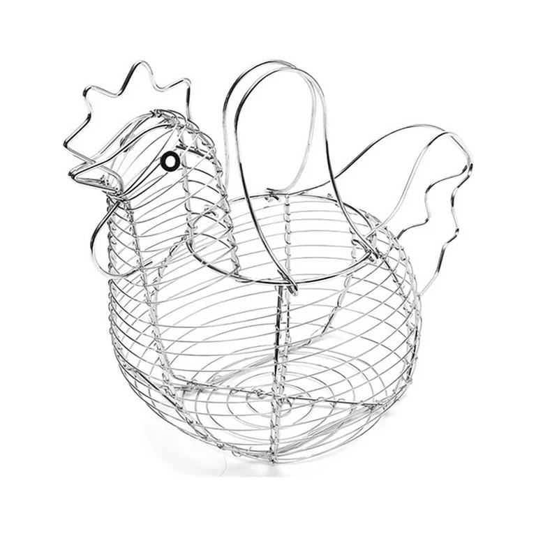Dengmore Metal Basket Chicken Shaped Rack Metal Wire And Fruit Snack Basket Kitchen multicolor | Walmart (US)