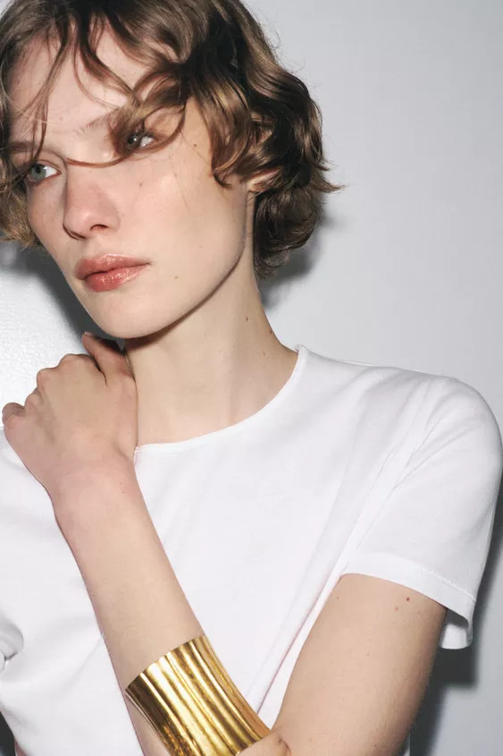 EMBOSSED METAL BRACELET | Zara UK