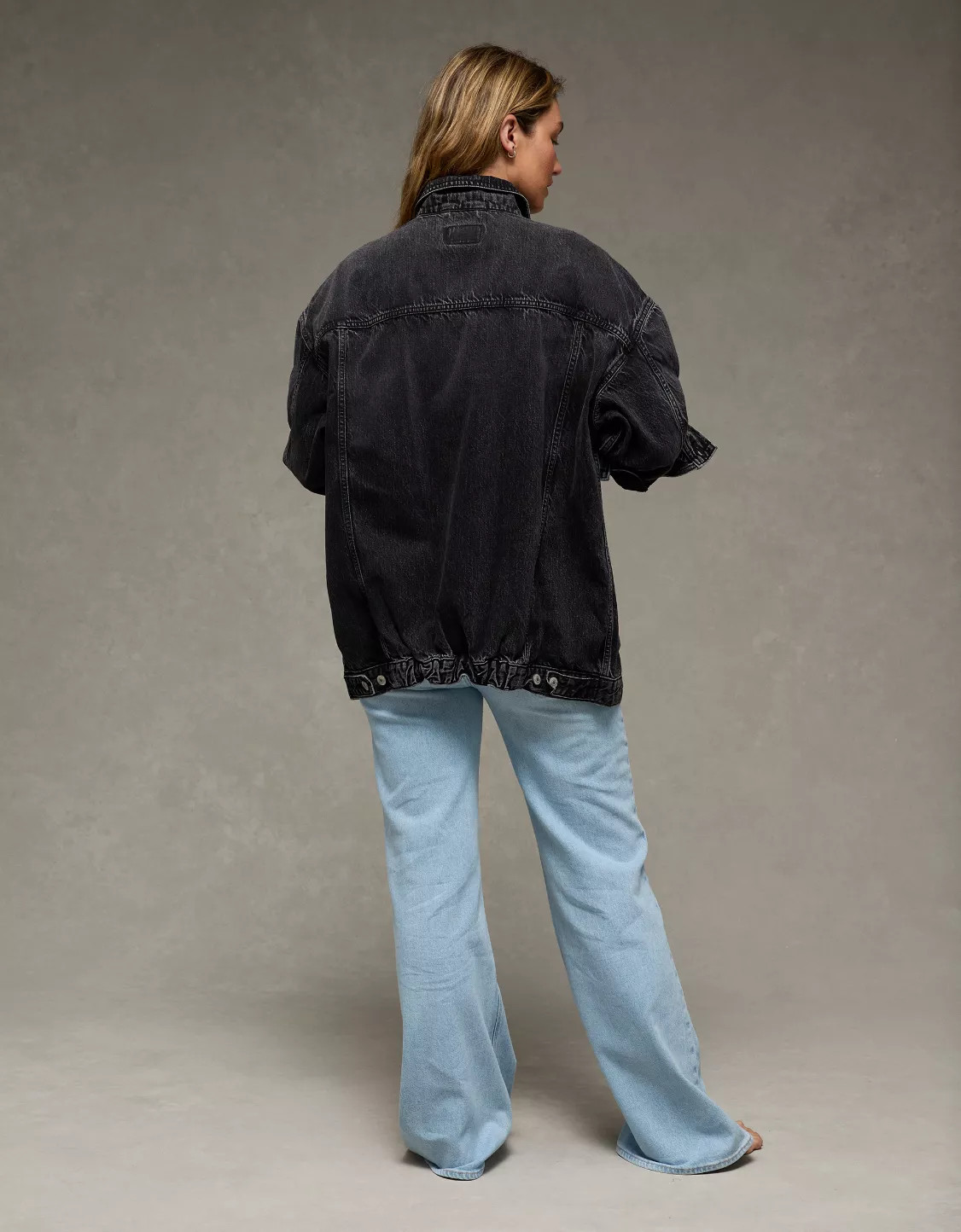 AE Oversized Boyfriend Denim Jacket | American Eagle Outfitters (US & CA)