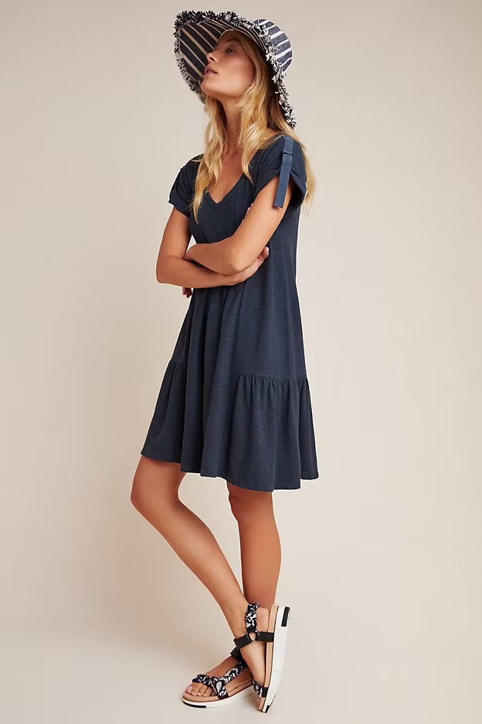 Kathie Flounced Mini Dress | Anthropologie (US)