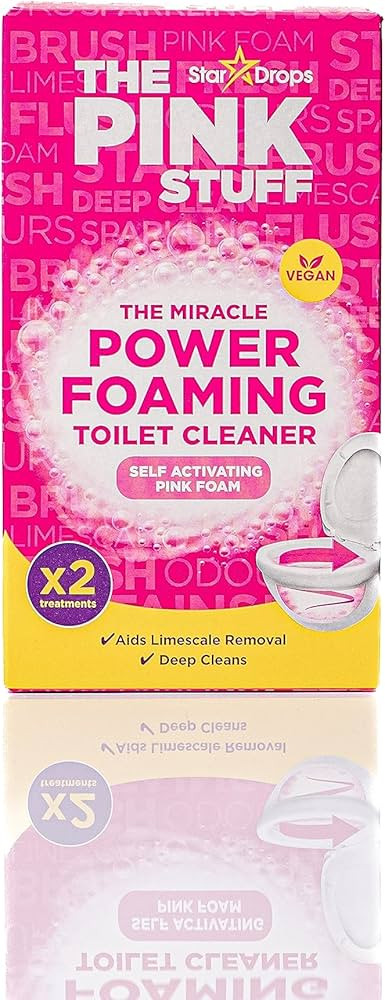Stardrops - The Pink Stuff - The Miracle Power Foaming Toilet Cleaner - 2 Treatments - Self Activ... | Amazon (US)