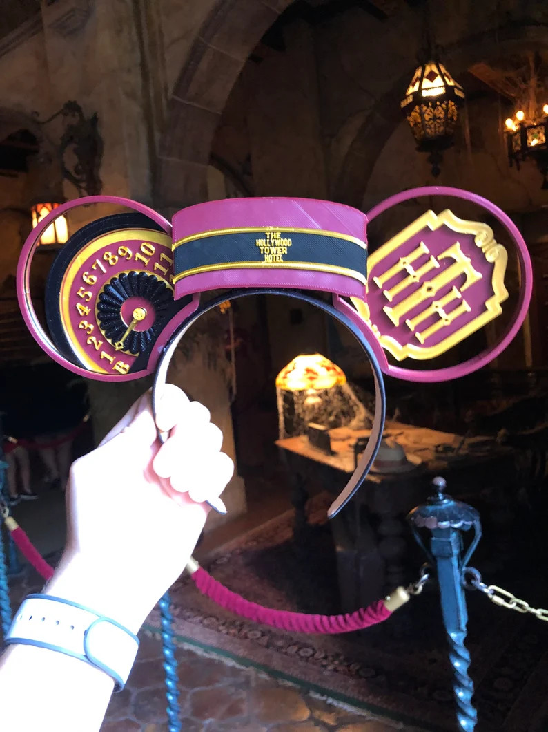 Tower of Terror 3D Ears Hollywood Tower Hotel Ears Interchangeable Tower of Terror Mouse Ears - E... | Etsy (US)