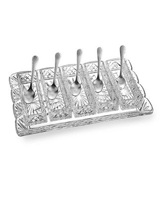 Godinger Dublin Crystal Scalloped 11-Piece Serving Tray Set - Macy's | Macy's
