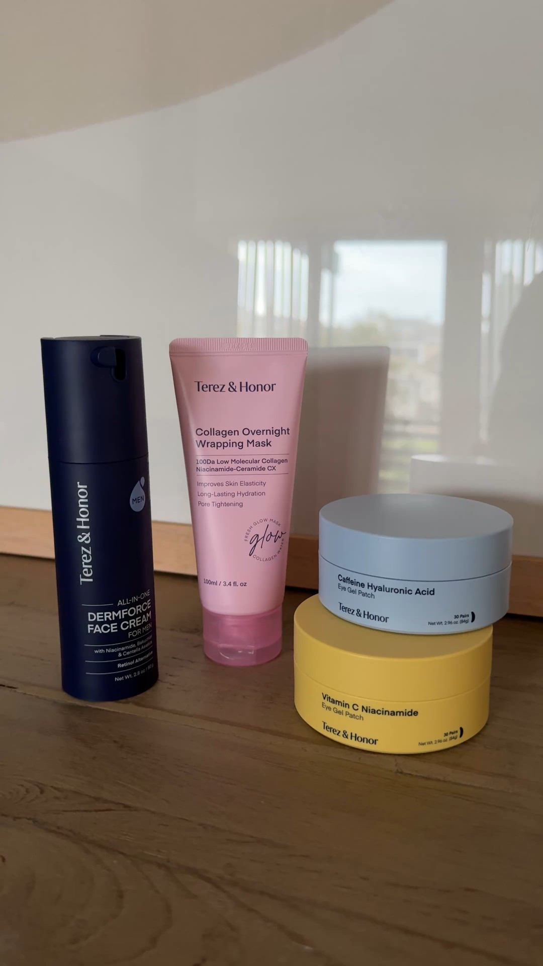 Korean beauty favorites:
Terez & Honor Vitamin C + Niacinamide Eye Gel Patches, Dermforce Face Cream, Collagen Overnight Wrapping Mask, and Caffeine + Hyaluronic Acid Eye Gel Patches.
Perfect for hydration, brightening, anti-aging, and achieving that effortless glass skin glow. A must-have skincare lineup for self-care days, gifting, and everyday radiance. #KoreanSkincare #GlassSkin #SkincareRoutine #SkincareMustHaves #SelfCareRoutine #GlowingSkin #BeautyFavorites #HydrationBoost #AntiAgingSkincare #SkincareGifts

#LTKmorningroutine #LTKselfcare #LTKBeauty