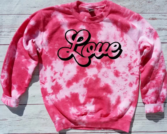 Retro Love Sweatshirt - Retro Valentines Day Sweatshirt, Love Sweatshirt - Valentines Day Sweatsh... | Etsy (US)