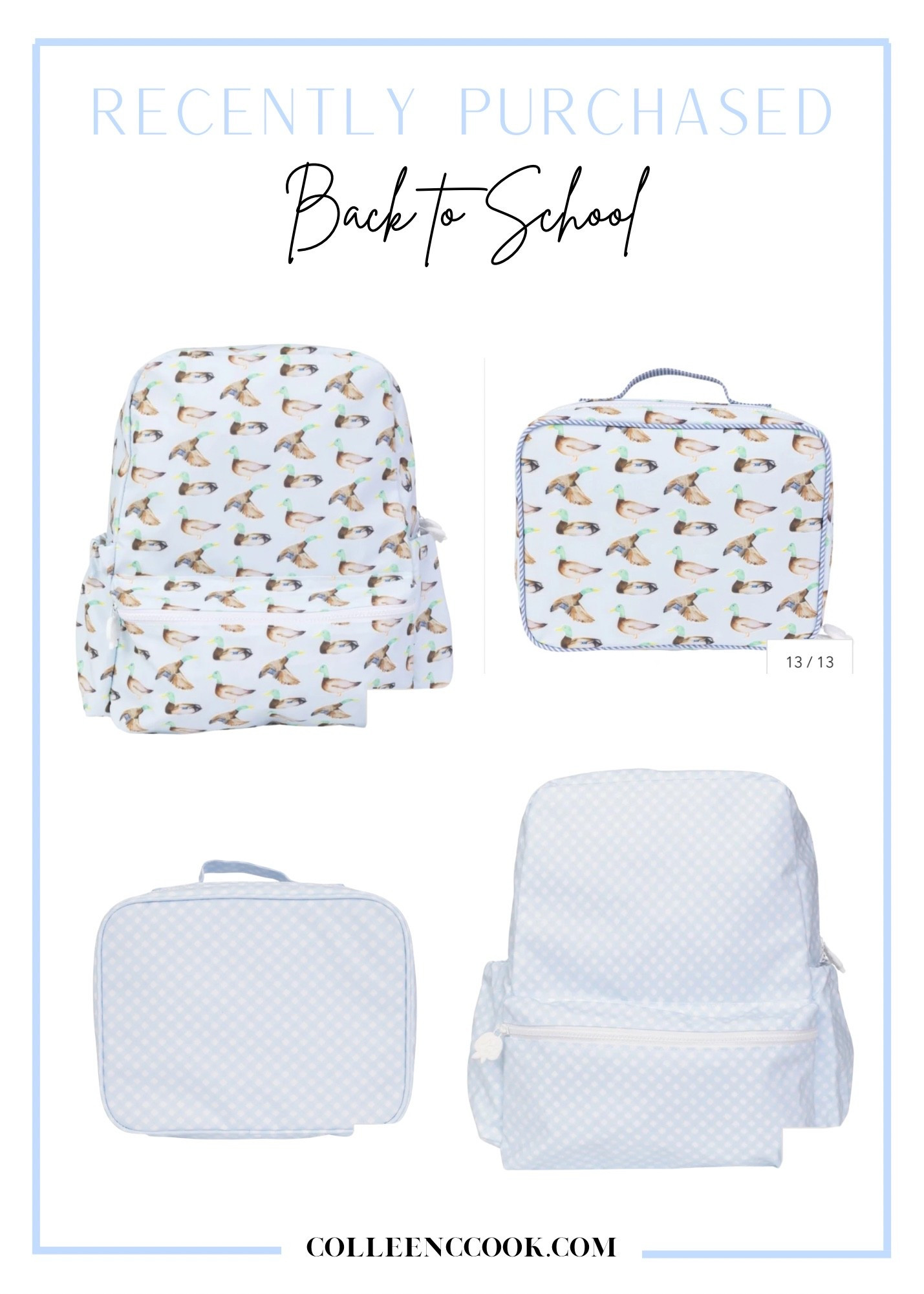 Back to school toddler lunch boxes backpacks grandmillenial style