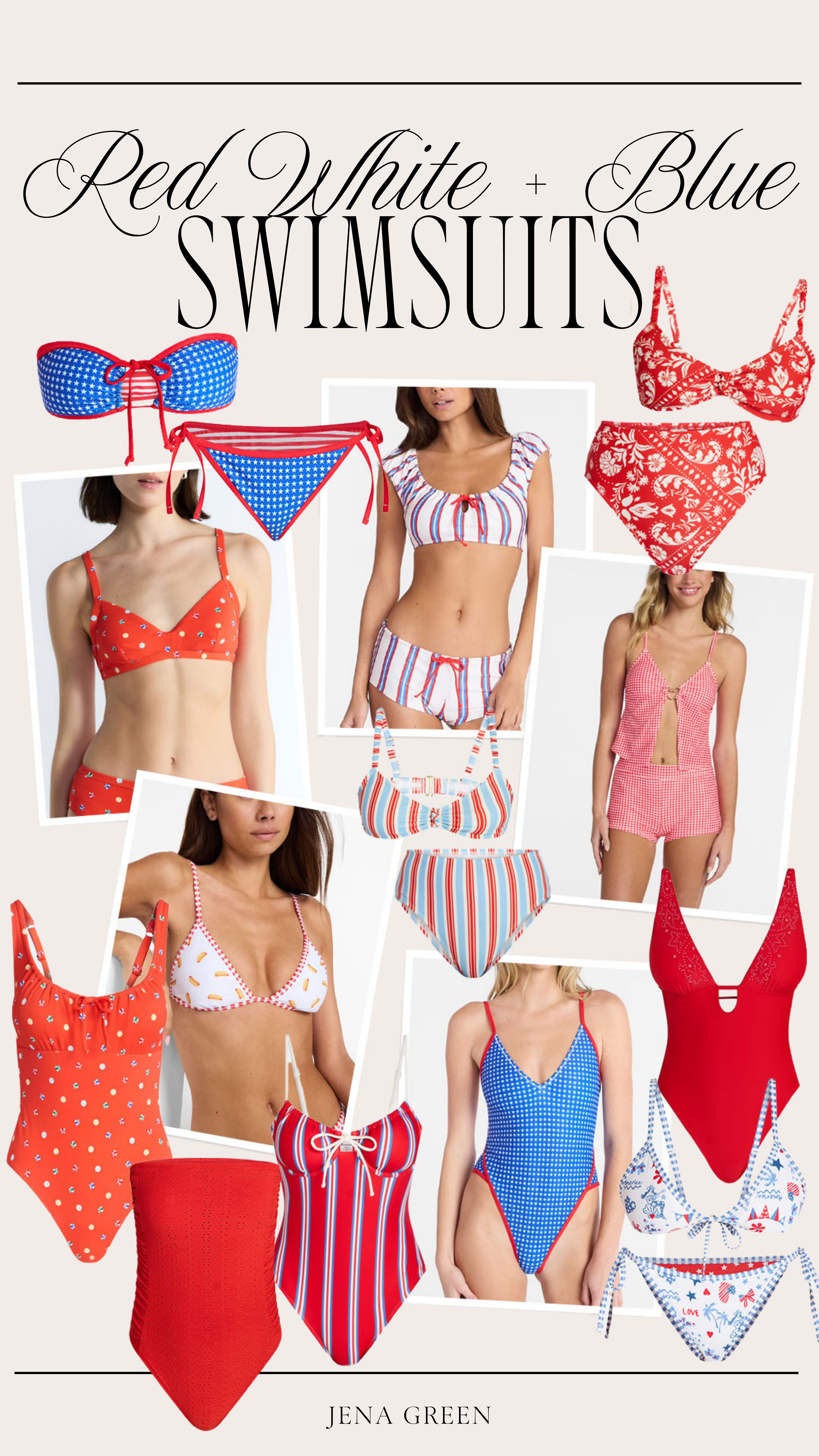 Red White & Blue Swimsuits | Memorial Day Swimsuits | Patriotic Swimsuits 

 #LTKSeasonal #LTKSwim