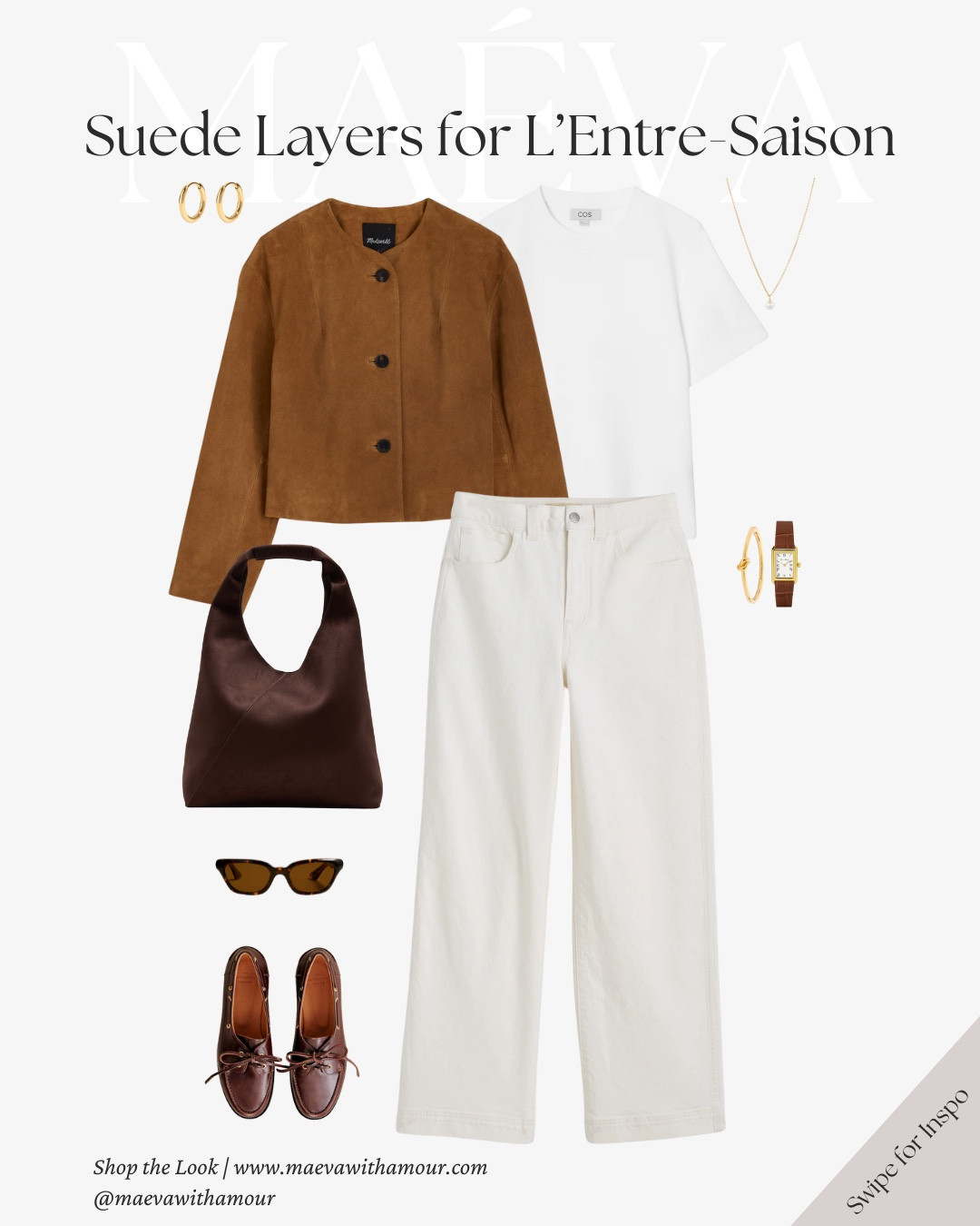 Suede jackets are back in rotation for pre-fall 🤎 

This 4-look edit shows how this classic layer pairs effortlessly with light summer pieces like cream denim and crisp tees, while also transitioning beautifully into cooler days ☕️ Each look is versatile, polished, and made to last! 

🤎 Which one is your favorite? 

🤍 Adore these looks? Comment SHOP to receive a DM with the link or head to the link in bio to shop the looks & more! 

👉 Save & Follow to discover French-inspired style and wardrobe tips, designed to elevate your everyday fashion!

With Amour, M.

#frenchfashion #frenchstyle #prefalllooks #suede #suedejackets #stylingtips

#LTKautumn #LTKStyleTip #LTKSeasonal