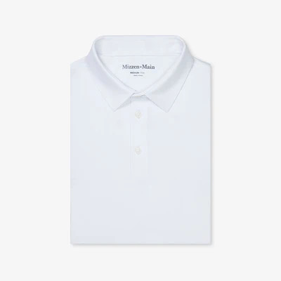 Versa Polo - White Solid | Mizzen + Main