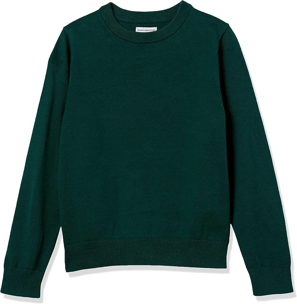 Amazon Essentials Boys and Toddlers' Uniform Cotton Crewneck Sweater | Amazon (US)