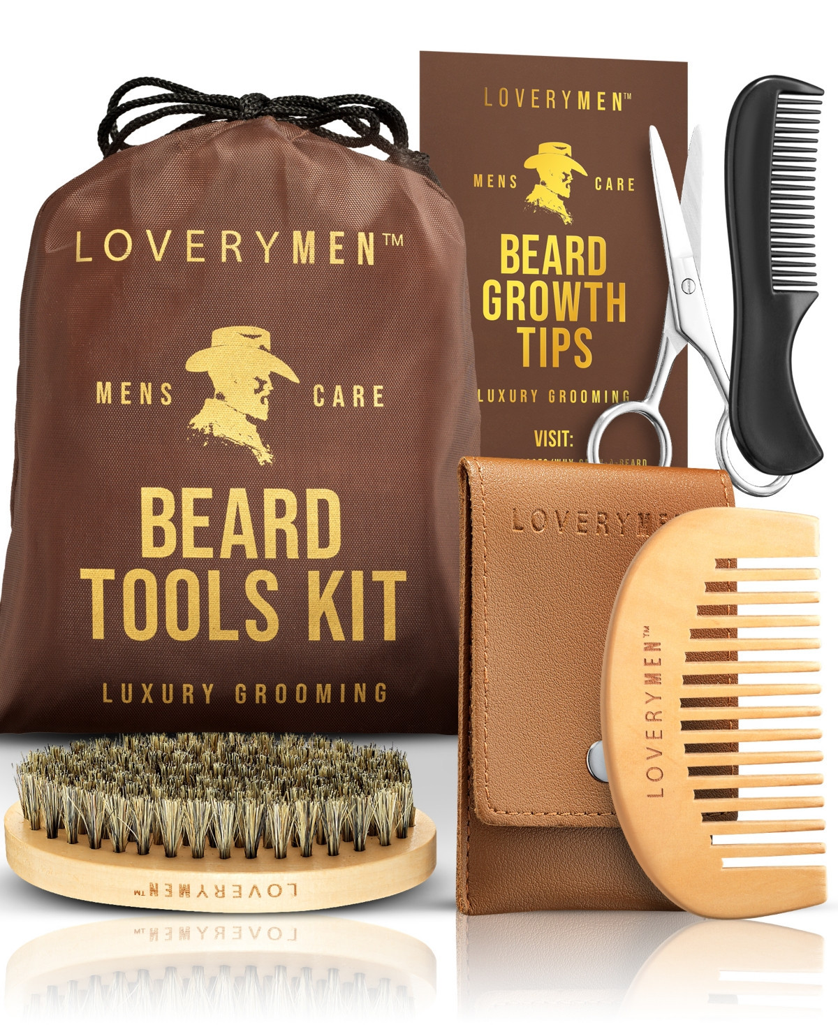 Lovery 6-Pc. LoveryMen Beard Tools Grooming Gift Set | Macy's