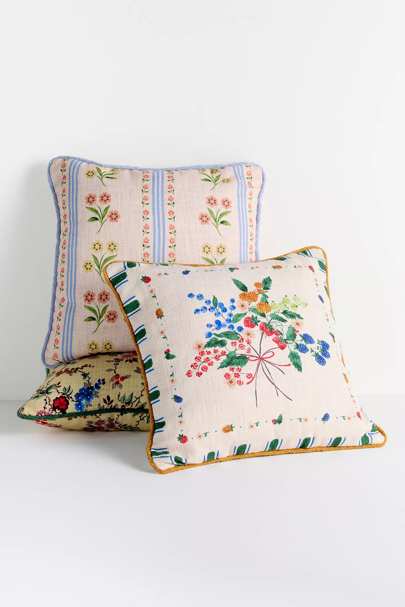 Leiah Printed Indoor/Outdoor Floral Pillow | Anthropologie (US)