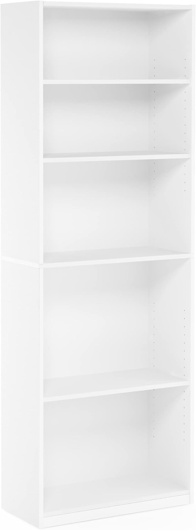 FURINNO JAYA Simply Home 5-Shelf Bookcase, 5-Tier, White | Amazon (US)
