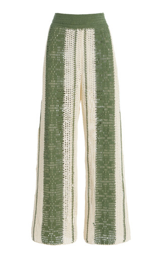Exclusive Jess Lace-Detailed Crocheted-Cotton Pants | Moda Operandi (Global)
