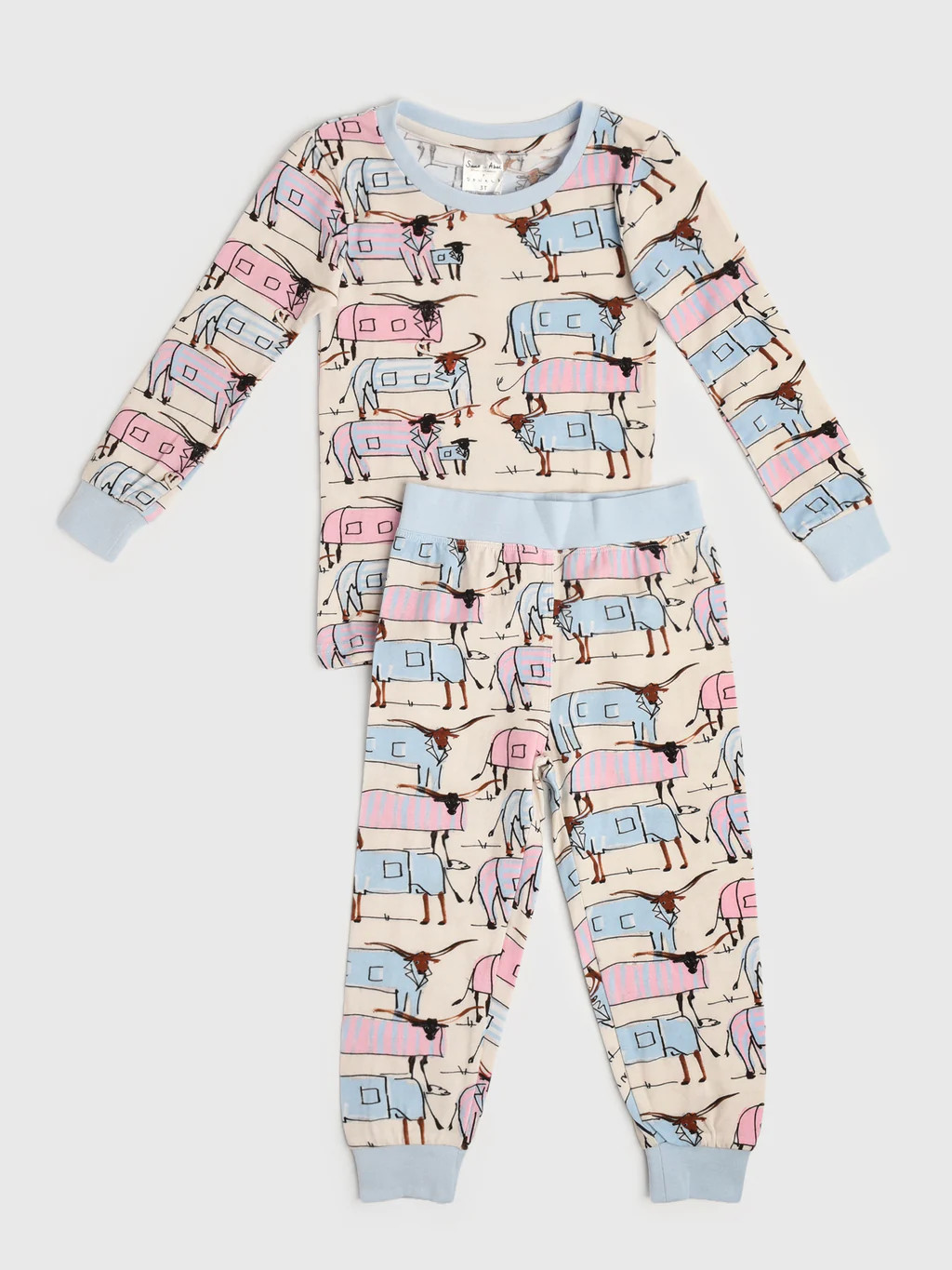 Sant And Abel Kids' Longhorns Pajama Set | Saint Bernard