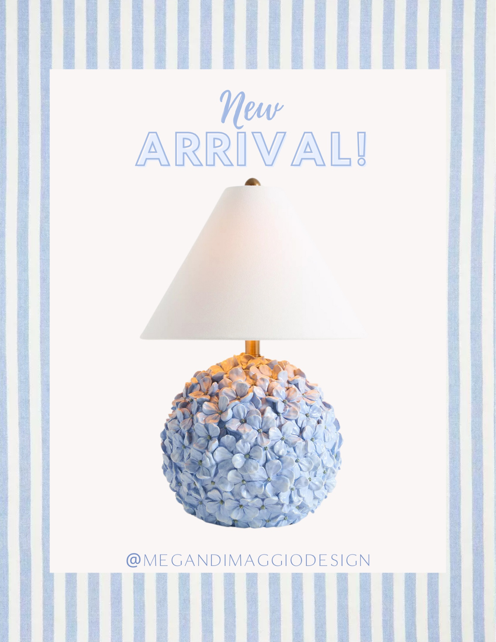 Adorable NEW blue hydrangea table lamp find!! 🤩🙌🏻 already going quickly this is such a pretty lamp for any hydrangea lover!! 🤍

#LTKHome