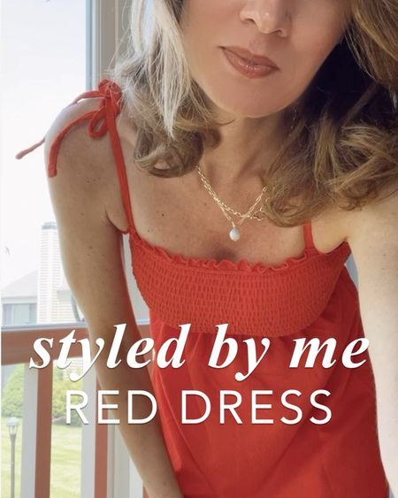 Shop with me - Styled by Me - how to style a red floral summer midi and mini dress with lace up sandals, chunky heeled espadrilles and denim jacket #shopwithme #styledbyme #dailyfinds #reddress #summeroutfits

#LTKVideo #LTKFindsUnder100 #LTKOver40