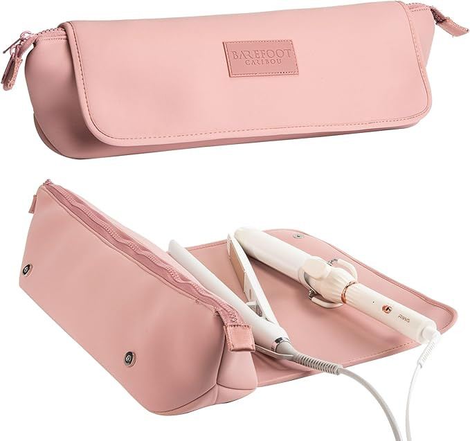 Hair Tools Travel Bag and Heat Resistant Mat for Flat Irons, Straighteners, Curling Iron, and Hai... | Amazon (US)