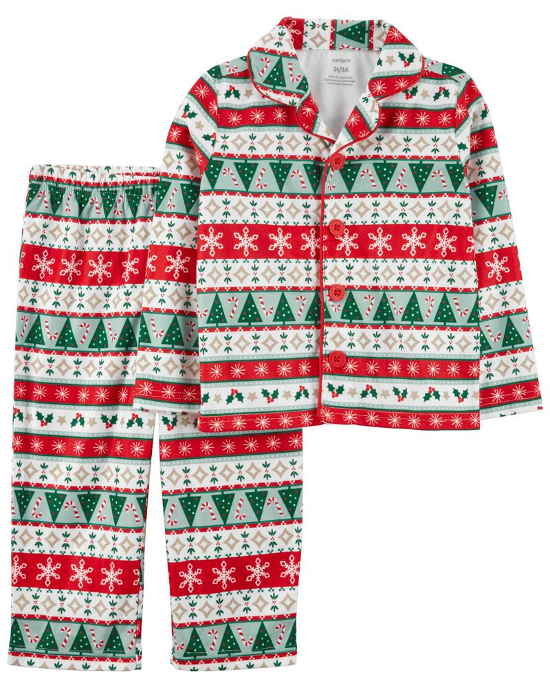 Toddler 2-Piece Plaid Coat-Style PJs | Carter's