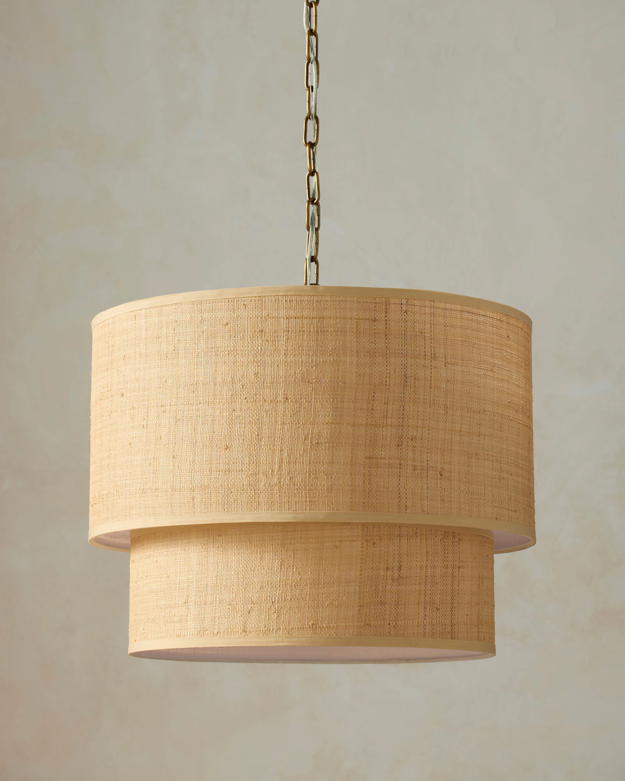Dora Grass Cloth Pendant Light | Joon Loloi | Joon Loloi