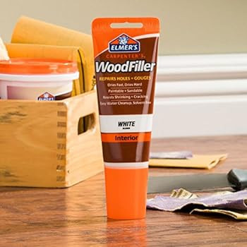 Elmer's E855 Carpenter's Wood Filler, 3.25-Ounce Tube, White | Amazon (US)