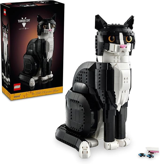 LEGO Ideas Tuxedo Cat - Building Sets for Adults, Ages 18+ - DIY Crafts Kit for Home Decor, Livin... | Amazon (US)