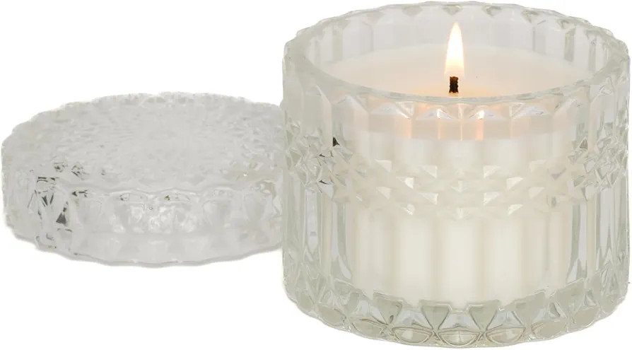 Leoben Co | Amber Saffron | Clear | Disco Party Collection | 6 oz | 35 Hour Burn Time | Made to S... | Amazon (US)