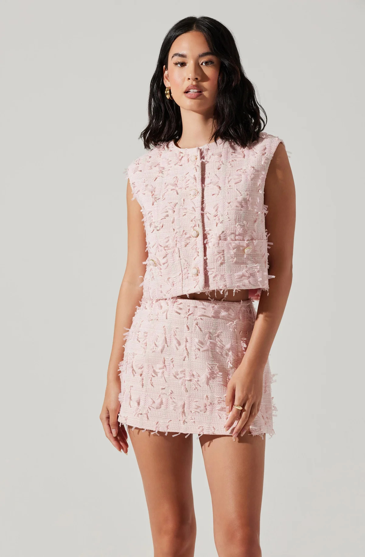 Francie Tweed Vest | ASTR The Label (US)