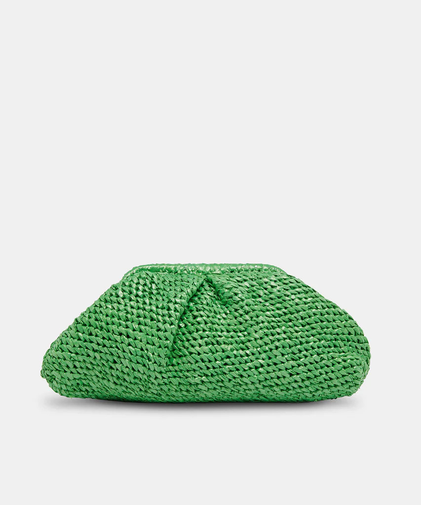 CRISSY CLUTCH SEAGLASS RAFFIA | DolceVita.com