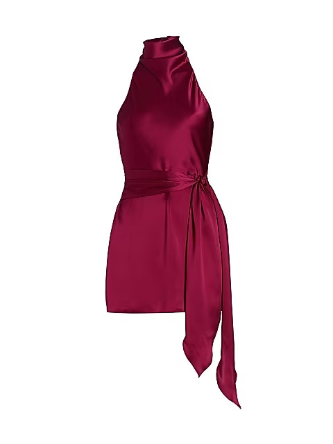 Sandrine Silk Halter Dress | Saks Fifth Avenue