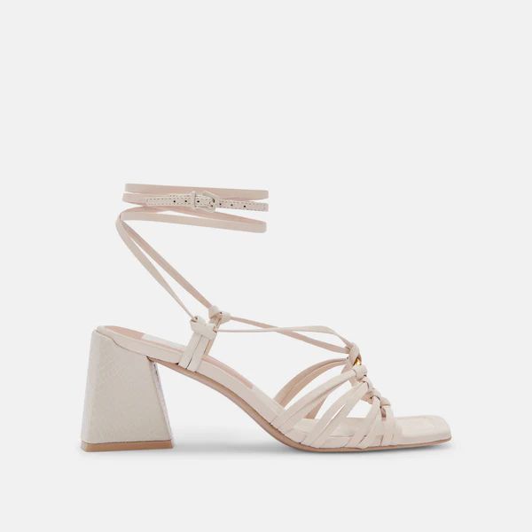 KASH SANDALS IN IVORY NUBUCK | DolceVita.com