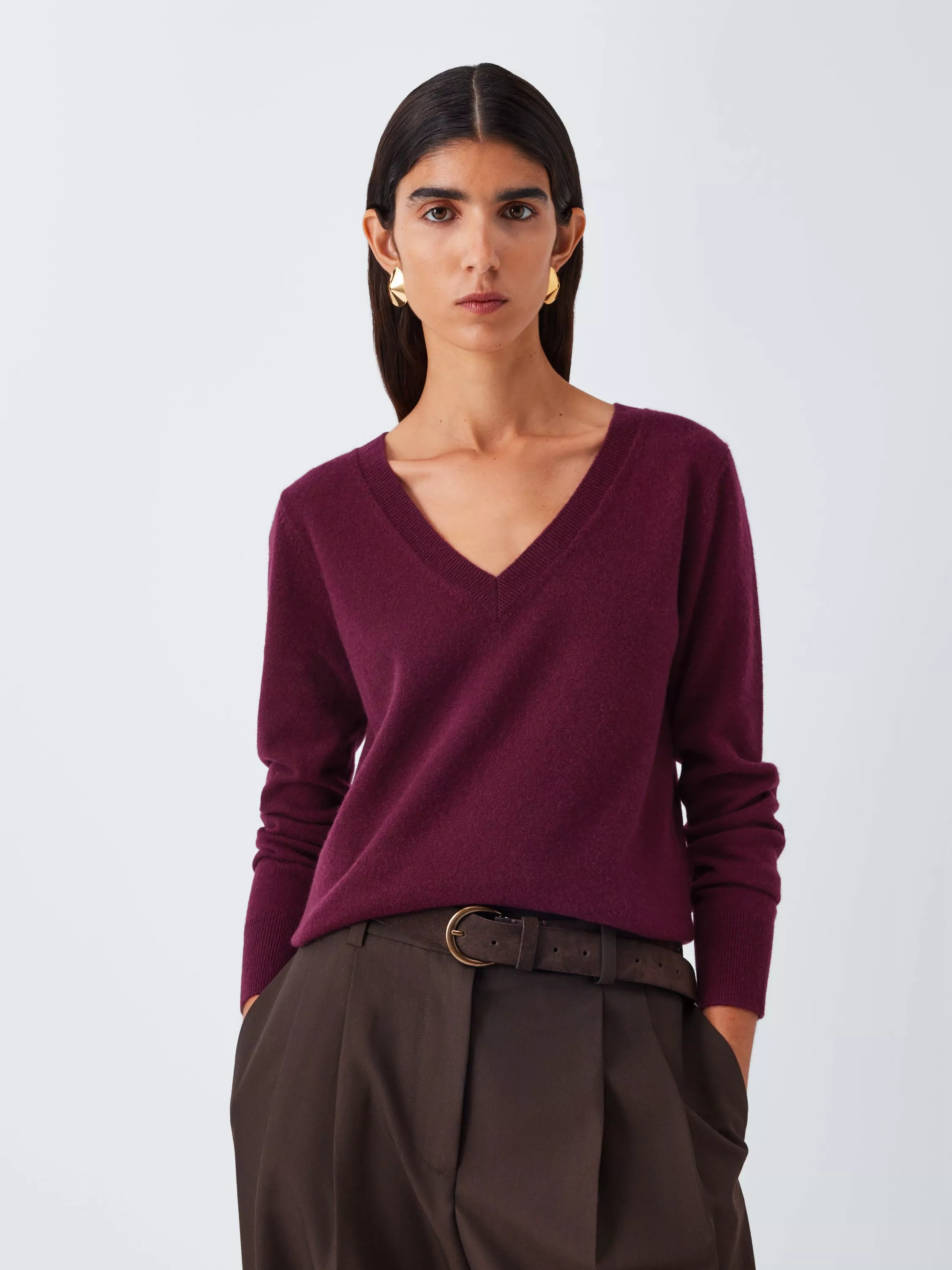 John Lewis Cashmere V-Neck Jumper | John Lewis (UK)