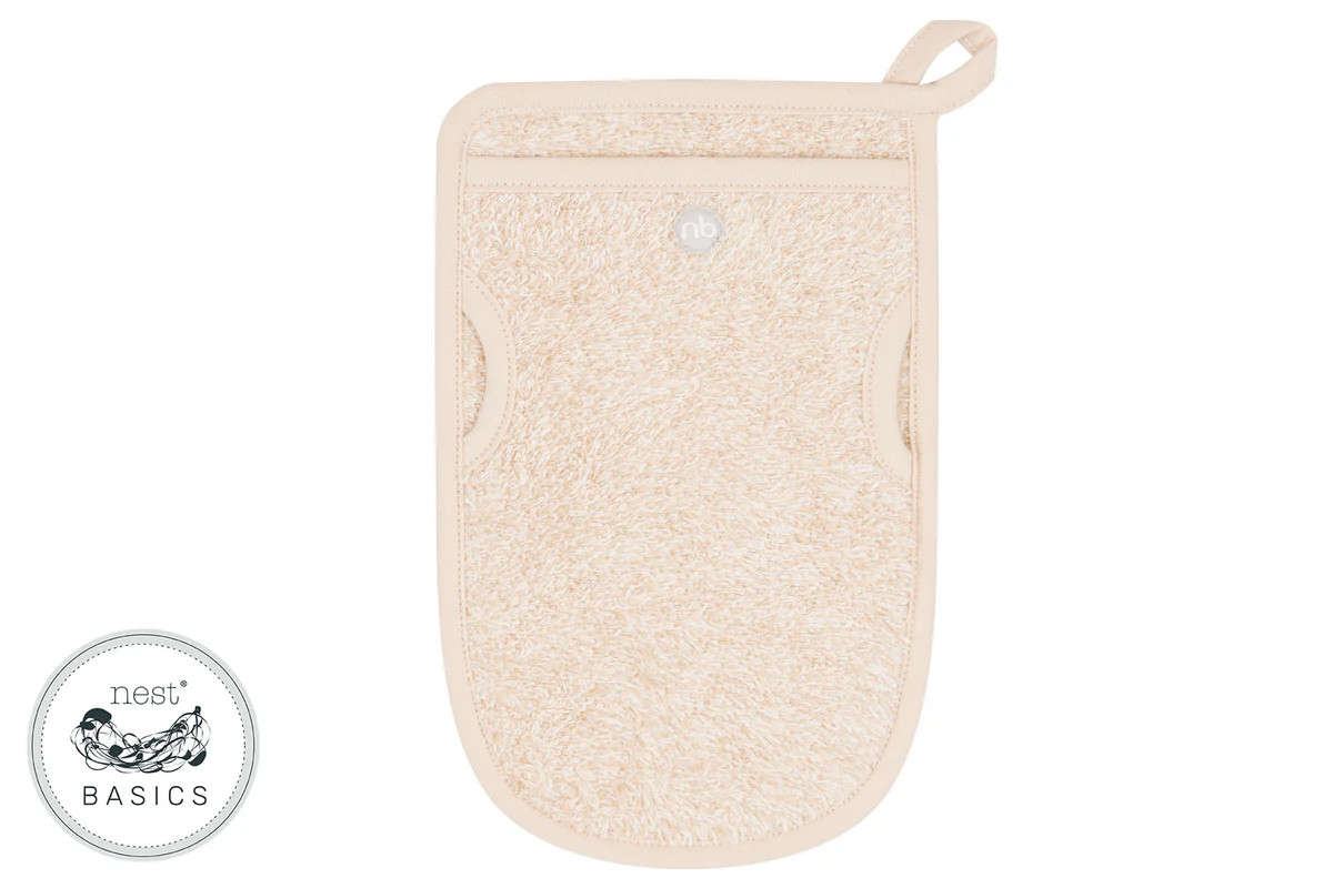 Basics Organic Terry Bath Mitten | Nest Designs