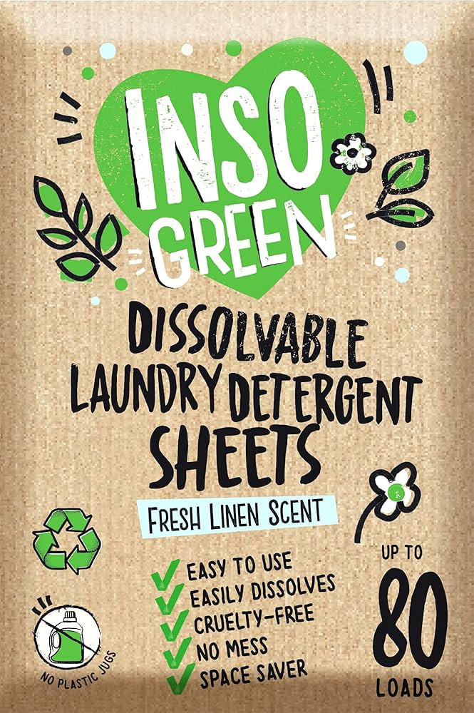 Eco Laundry Detergent Sheets - 80 Loads Laundry Sheets Detergent - 40 No Plastic Jug Washer Sheet... | Amazon (US)